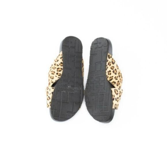 Franco Sarto Leopard Print Slip-On Sandals - Picture 2 of 3
